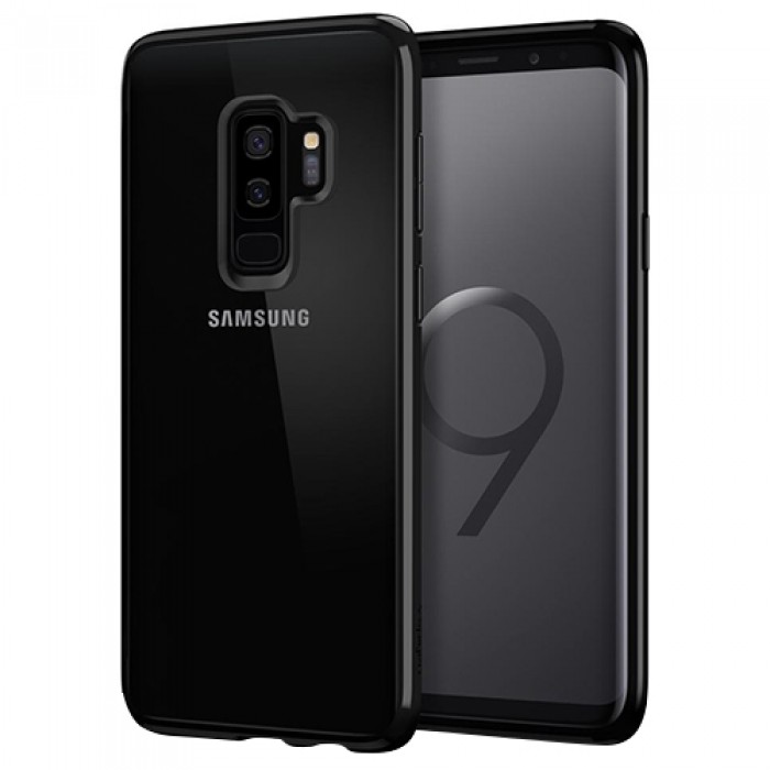 Ốp lưng SamSung Galaxy S9 Plus Spigen Ultra Hybrid (Đen Bóng)